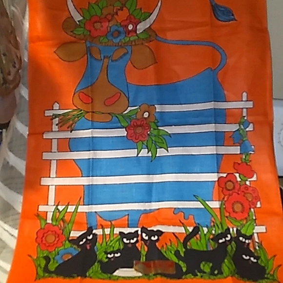 Imperial Linens - Chris Bash Other - VINTAGE HANDPRINTED LINEN- DESIGNED BY: CHRIS BASH